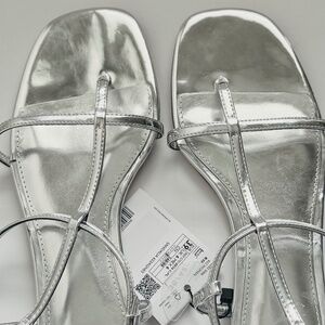 Mango Women's Silver Sandals